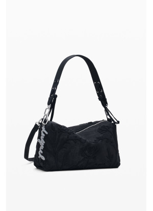 Bolsa Romeo Floral Total Bergamo Desigual 25WAXP41-2000 Preto