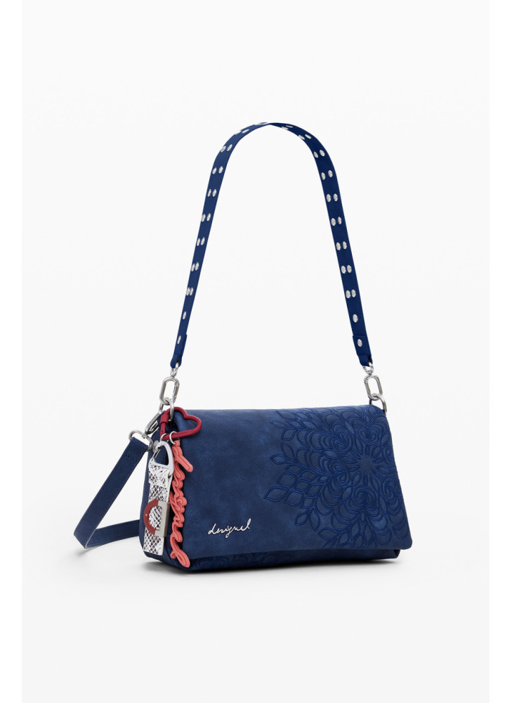Sierra Naron Medium Flap Bag Desigual 25WAXPBF-5031 Blue Sierra Naron Medium Flap Bag Desigual 25WAXPBF-5031 Blue