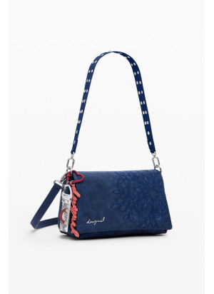 Sierra Naron Medium Flap Bag Desigual 25WAXPBF-5031 Blue