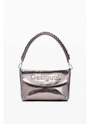Half Logo Trokel Bag Desigual 25WAXPAQ-9225 Silver