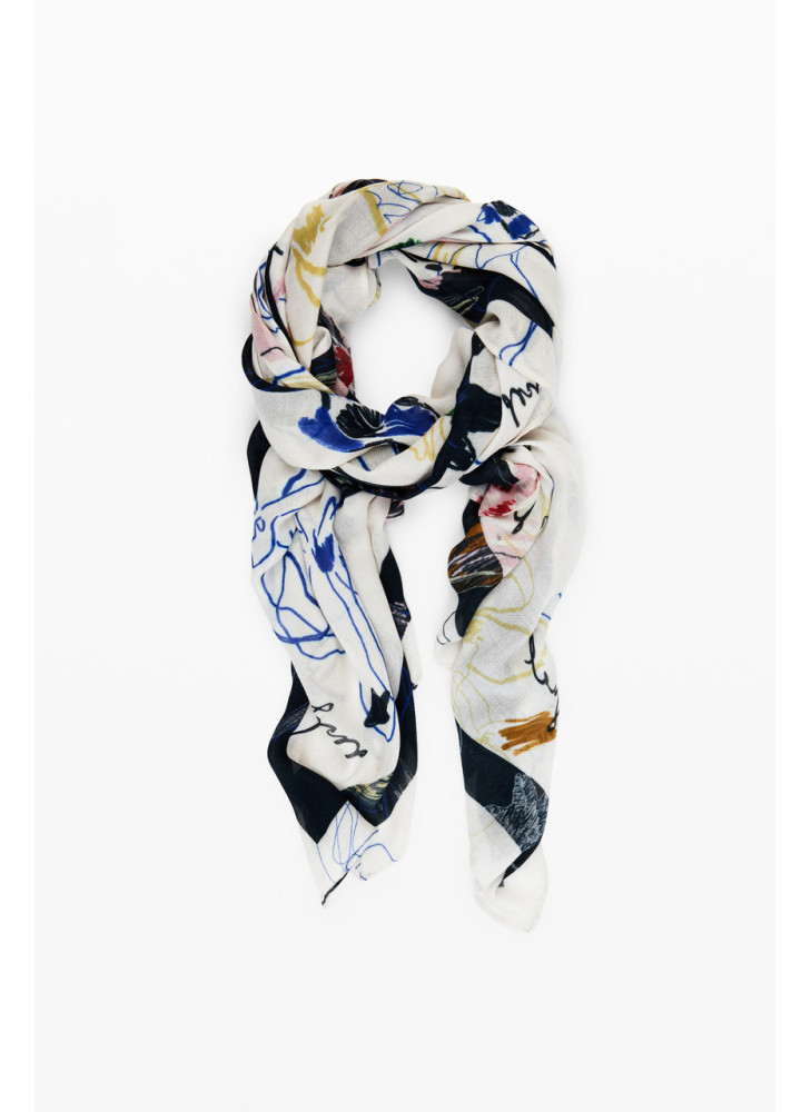 Arty Trazo Handkerchief Desigual 25WAWA06-1025 Beige Arty Trazo Handkerchief Desigual 25WAWA06-1025 Beige