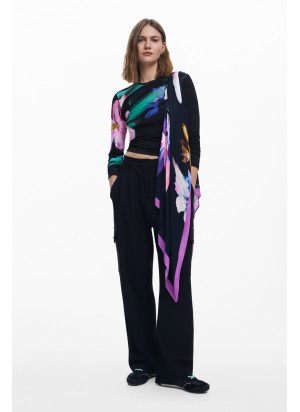 Lenço Floral Garden Desigual 25WAWA23-2000 Preto