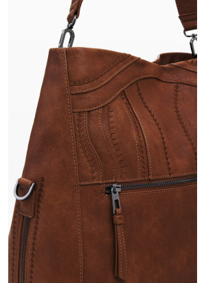 Bolsa Embro Patch Loverty Desigual  25WAXPA8-6011 Camel