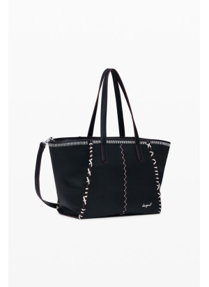 Bolsa Manhattan Pespuntes Guimar Desigual 25WAXP95-2000 Preto