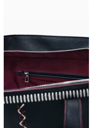 Bolsa Manhattan Pespuntes Guimar Desigual 25WAXP95-2000 Preto
