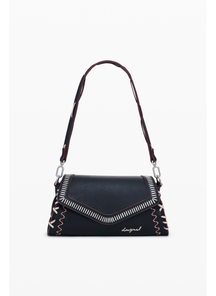 Bolsa Manhattan Pespuntes Zarauz Desigual 25WAXPBE-2000 Preto