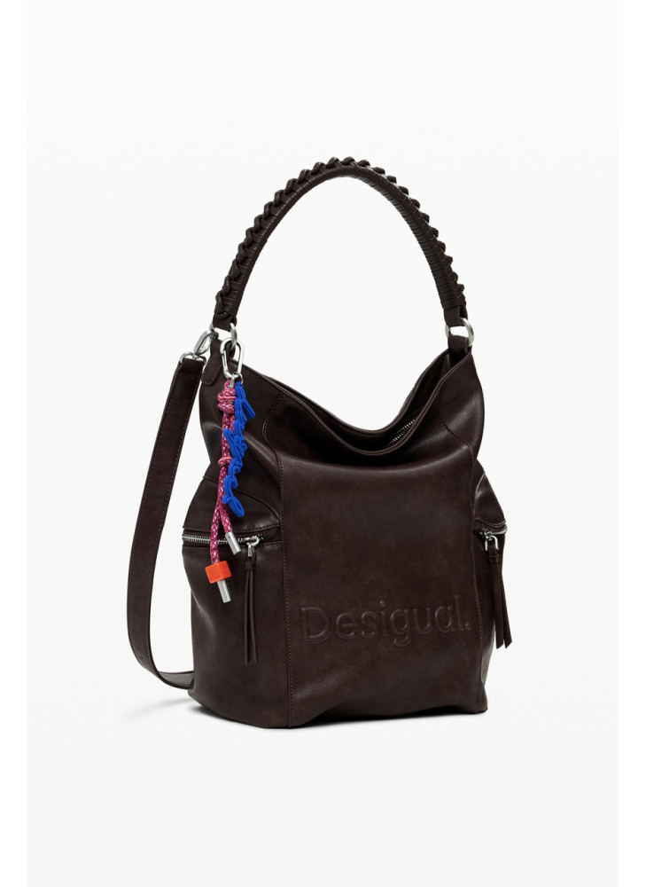 Half Logo Arica Backpack Desigual 25WAKP29-6009 Chocolate Half Logo Arica Backpack Desigual 25WAKP29-6009 Chocolate
