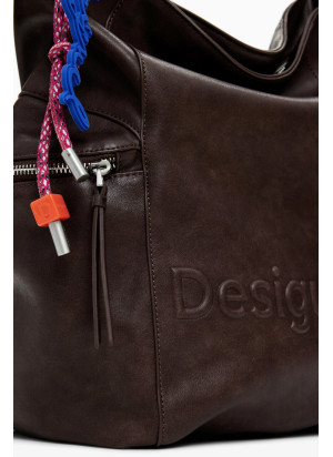 Half Logo Arica Backpack Desigual 25WAKP29-6009 Chocolate