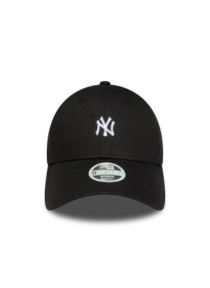 New York Yankees Womens MLB Mini Logo 9FORTY Adjustable Cap New Era 60675534 Black