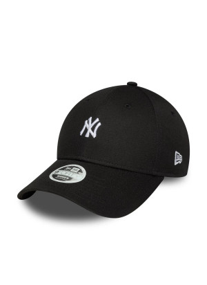 New York Yankees Womens MLB Mini Logo 9FORTY Adjustable Cap New Era 60675534 Black