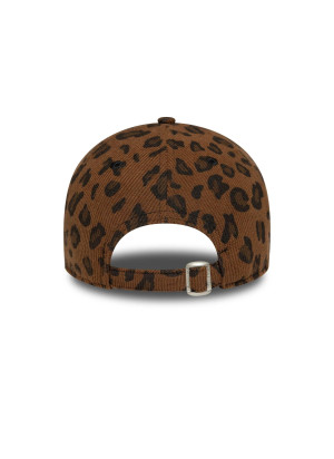 New York Yankees Womens MLB Cord 9TWENTY Adjustable Cap New Era 60691324 Leopard Brown