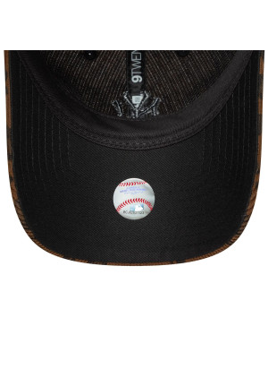 New York Yankees Womens MLB Cord 9TWENTY Adjustable Cap New Era 60691324 Leopard Brown