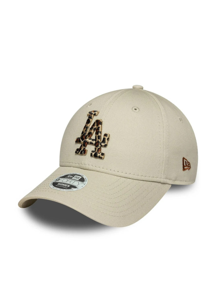 Boné LA Dodgers Womens MLB Leopard Infill 9FORTY Adjustable New Era 60691329 Bege