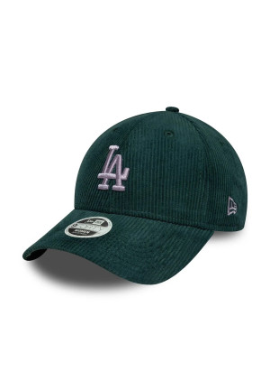 LA Dodgers Womens MLB Cord 9FORTY Adjustable Cap New Era 60691358 Dark Green