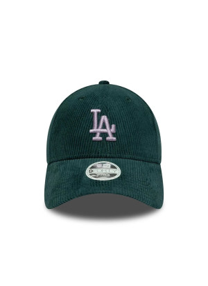 LA Dodgers Womens MLB Cord 9FORTY Adjustable Cap New Era 60691358 Dark Green