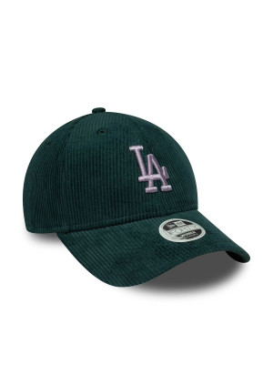 LA Dodgers Womens MLB Cord 9FORTY Adjustable Cap New Era 60691358 Dark Green