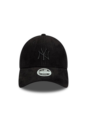 New York Yankees Womens MLB Cord 9FORTY Adjustable Cap New Era 60691365 Black