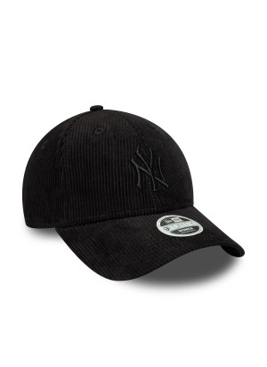New York Yankees Womens MLB Cord 9FORTY Adjustable Cap New Era 60691365 Black