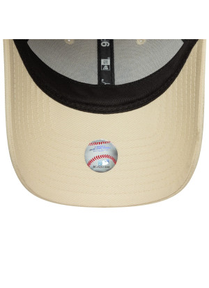 New York Yankees Womens MLB Metallic Logo 9FORTY Adjustable Cap New Era 60691410 Cream