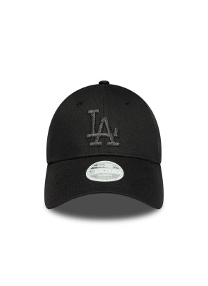Boné LA Dodgers Womens MLB Metallic Logo 9FORTY Adjustable New Era 60691412 Preto